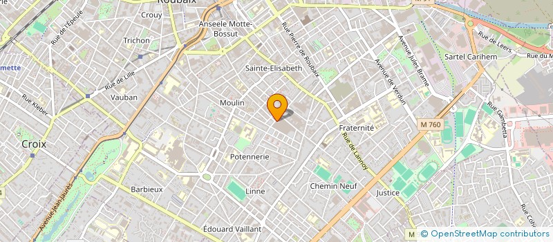 localisation de l'entreprise 36/2 SSB  ROUBAIX