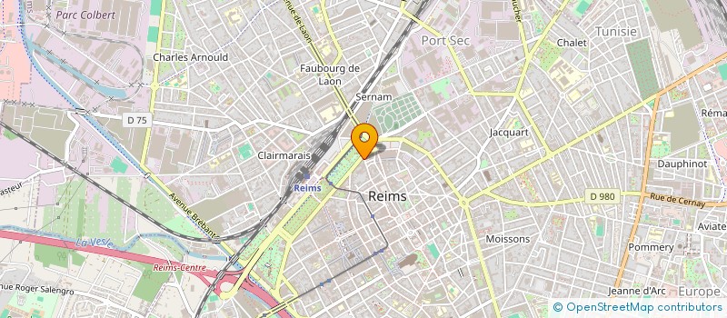 localisation de l'entreprise 36 RUE DE LA VILLAGEOISE  REIMS