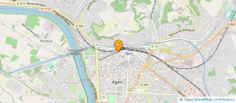 localisation de l'entreprise 36 SCALIGER  AGEN