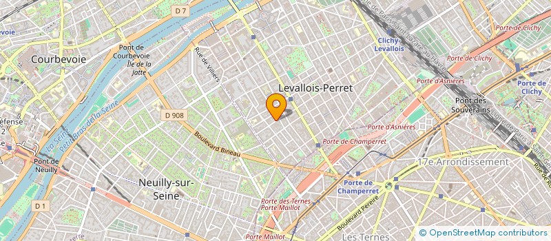localisation de l'entreprise 360 AGENCY à LEVALLOIS-PERRET