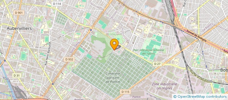 localisation de l'entreprise 360 BAD ACADEMIE  PANTIN