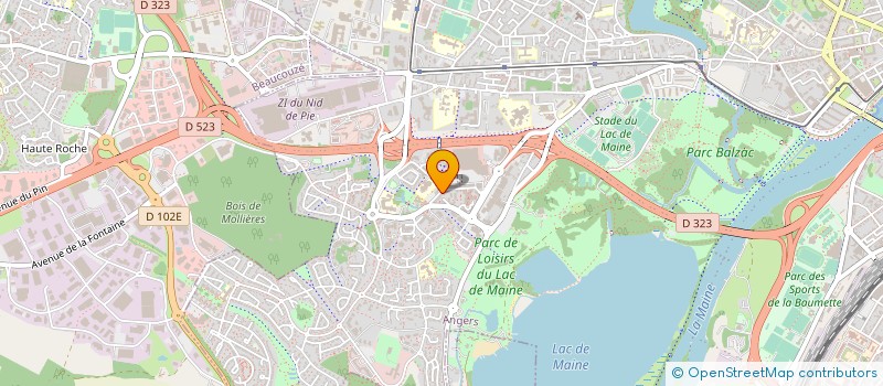 localisation de l'entreprise 360 COMMUNICATIONS à ANGERS