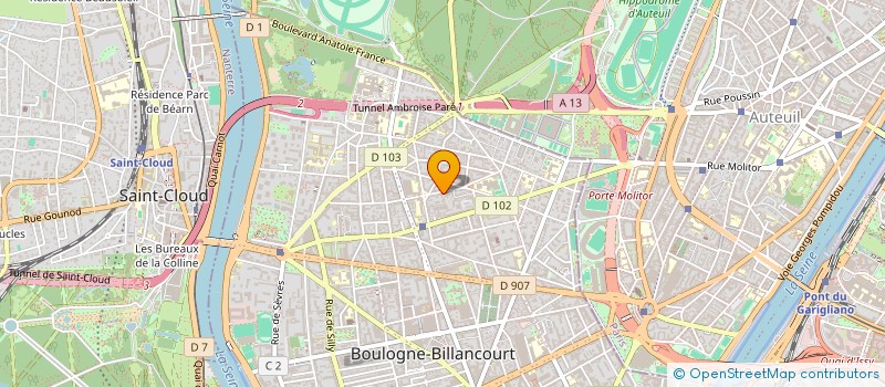 localisation de l'entreprise 360 DEGRES à BOULOGNE-BILLANCOURT