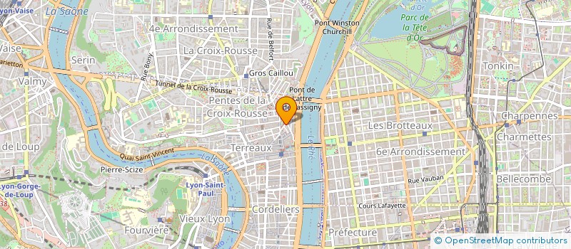 localisation de l'entreprise 360 DEGRES -  COMMUNICATION GRAPHIQUE  LYON