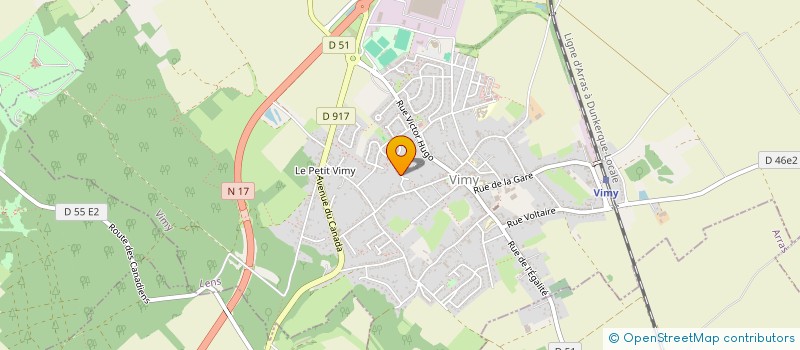 localisation de l'entreprise 360 IMMO à VIMY