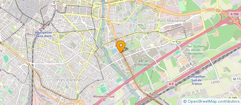 localisation de l'entreprise 360 MULTI SERVICES à LATTES