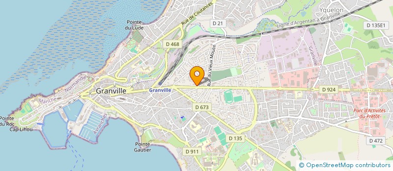 localisation de l'entreprise 360T50  GRANVILLE