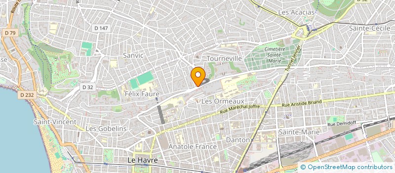 localisation de l'entreprise 363 RUE FELIX FAURE à LE HAVRE