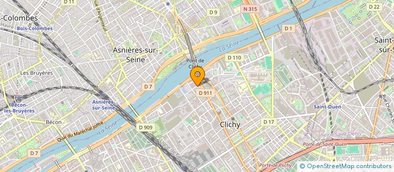 localisation de l'entreprise 363 SERVICES à CLICHY