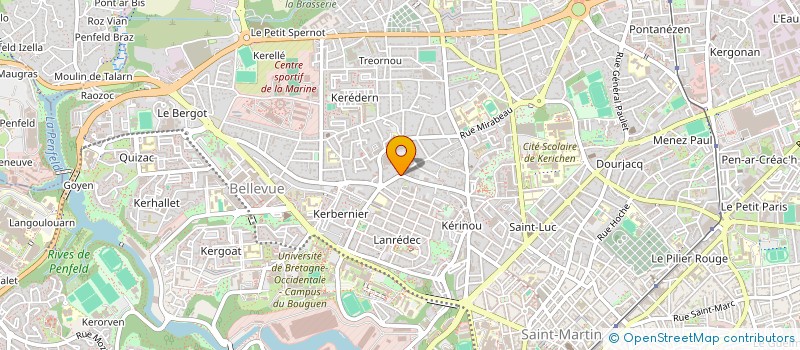 localisation de l'entreprise 37-39-45 DROGOU  BREST