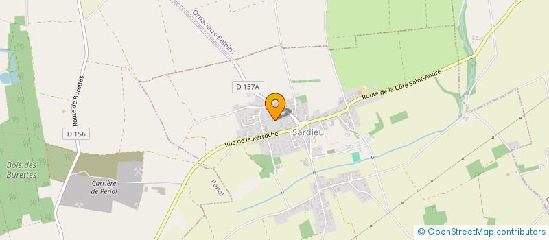 localisation de l'entreprise 37 DEGRES  SARDIEU