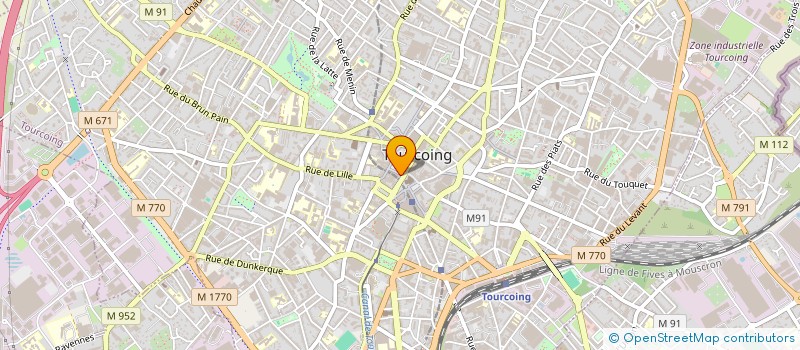 localisation de l'entreprise 37 GRAND PLACE TOURCOING  TOURCOING