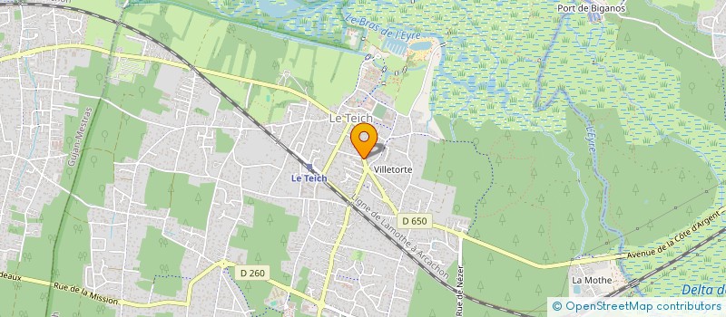 localisation de l'entreprise 37 RUE DE LA COTE D'ARGENT  LE TEICH