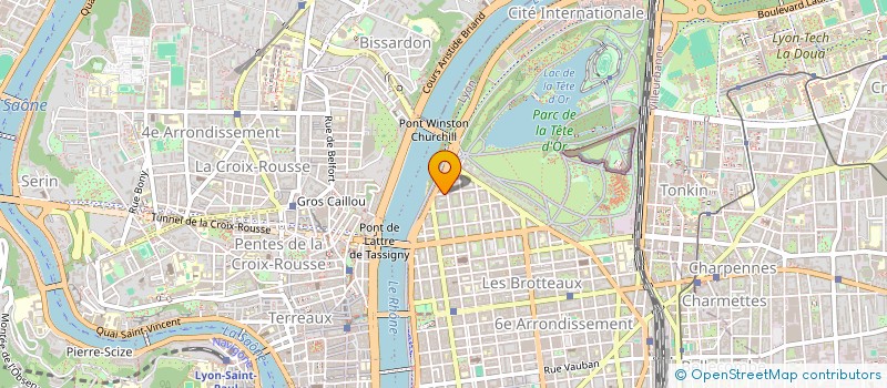 localisation de l'entreprise 37 VERDUN  LYON 6EME