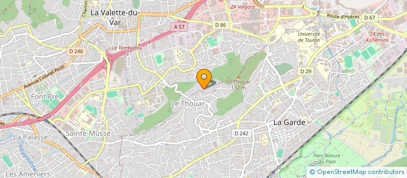 localisation de l'entreprise 377 670 807  à LA VALETTE-DU-VAR