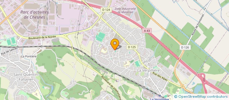 localisation de l'entreprise 379 595 663   LA VERPILLIERE