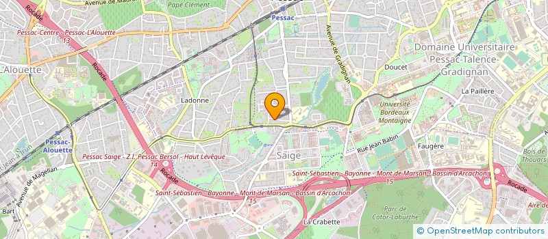 localisation de l'entreprise 379 737 182   PESSAC