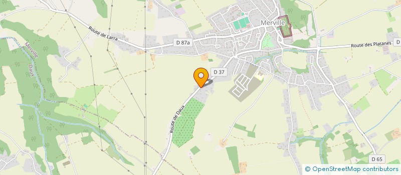 localisation de l'entreprise 37C  MERVILLE