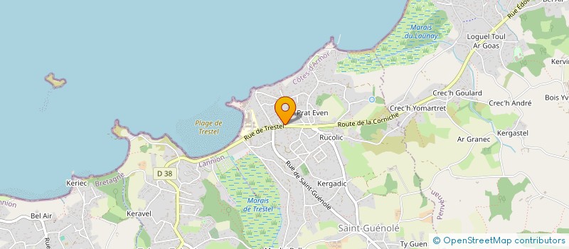 localisation de l'entreprise 37TER  TREVOU-TREGUIGNEC