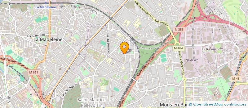 localisation de l'entreprise 38-48 RUE DE VALMY à MARCQ-EN-BARŒUL