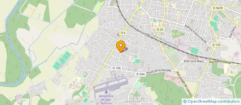 localisation de l'entreprise 38 COURS FOCH à DAX
