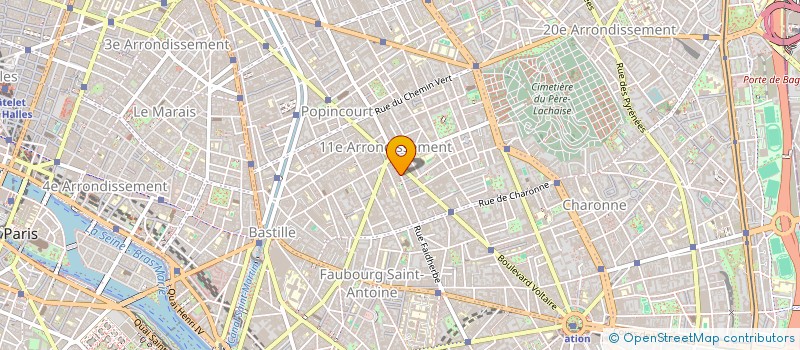 localisation de l'entreprise 38 DEGRES  PARIS