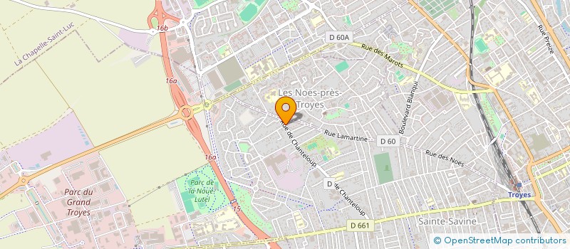 localisation de l'entreprise 38 DUTREIX  SAINTE-SAVINE