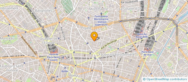 localisation de l'entreprise 38 MARTYRS  PARIS