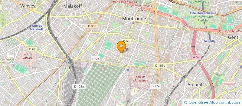 localisation de l'entreprise 38 MONTROUGE  MONTROUGE
