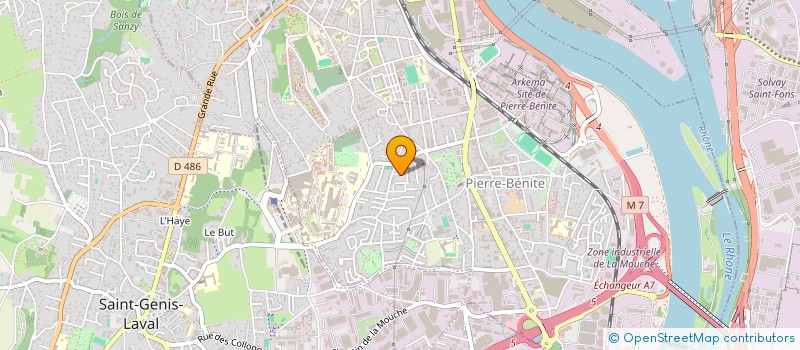 localisation de l'entreprise 38 RUE PARMENTIER  OULLINS-PIERRE-BENITE