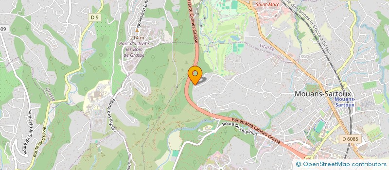 localisation de l'entreprise 380 148 767   VALBONNE