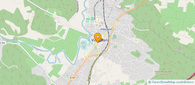 localisation de l'entreprise 380 240 952   VIDAUBAN