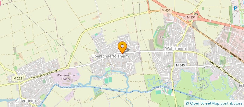 localisation de l'entreprise 380 426 023   OBERSCHAEFFOLSHEIM