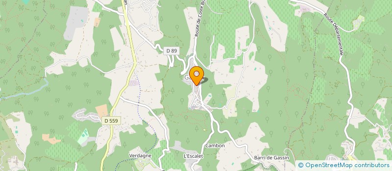 localisation de l'entreprise 380 703 009   GASSIN