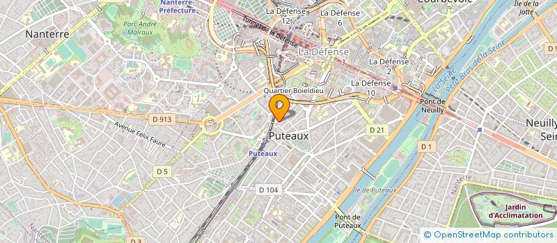 localisation de l'entreprise 380 709 063   PUTEAUX