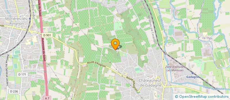 localisation de l'entreprise 380 719 195   CHATEAUNEUF-DE-GADAGNE