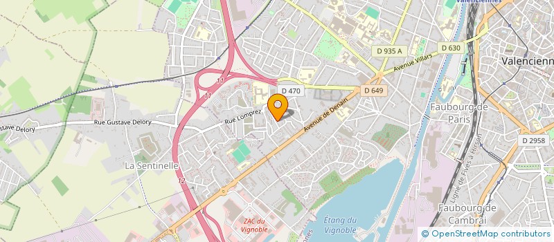localisation de l'entreprise 381 386 770 à VALENCIENNES