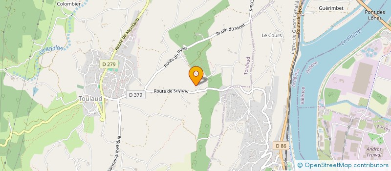 localisation de l'entreprise 381 423 151   TOULAUD