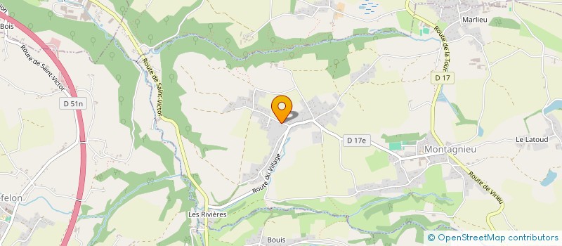 localisation de l'entreprise 381 507 862   MONTAGNIEU