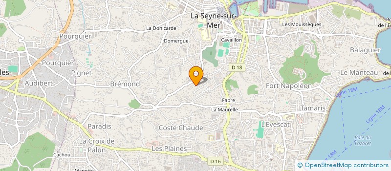 localisation de l'entreprise 382 117 729   TOULON