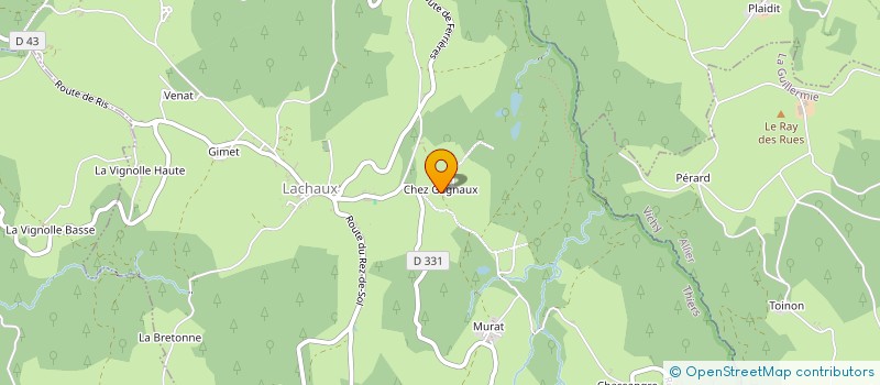 localisation de l'entreprise 382 235 117   LACHAUX