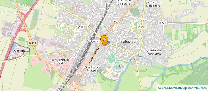 localisation de l'entreprise 382 338 929   SELESTAT