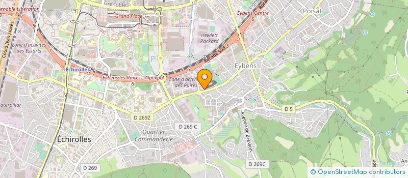 localisation de l'entreprise 382 808 491   BERNIN