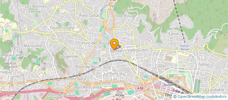 localisation de l'entreprise 382 AVE DU XV CORPS  TOULON