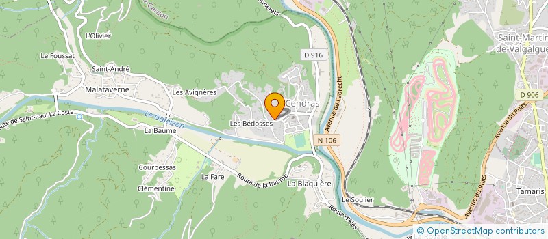 localisation de l'entreprise 383 443 678 à SAINT-PAUL-LA-COSTE