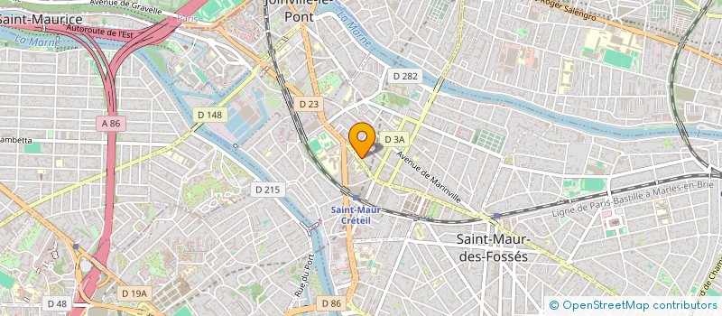localisation de l'entreprise 383 544 467  à SAINT-MAUR-DES-FOSSES