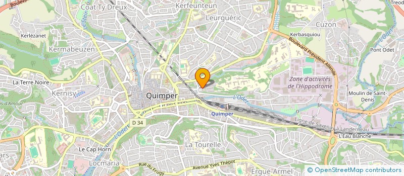localisation de l'entreprise 384 012 977  à QUIMPER