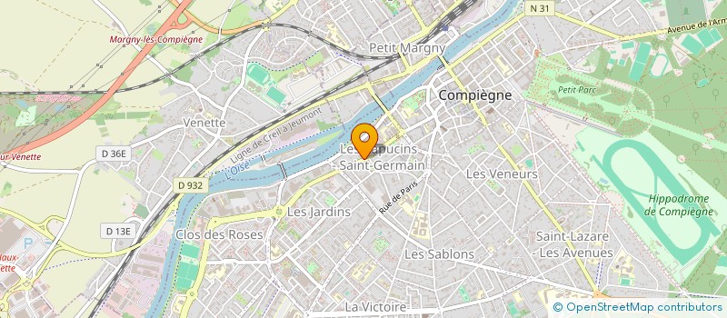 localisation de l'entreprise 384 188 892 à CHAUNY