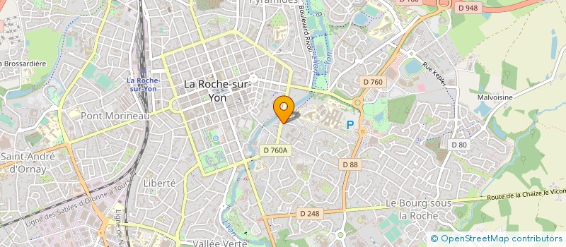 localisation de l'entreprise 384 885 737 à LA ROCHE-SUR-YON