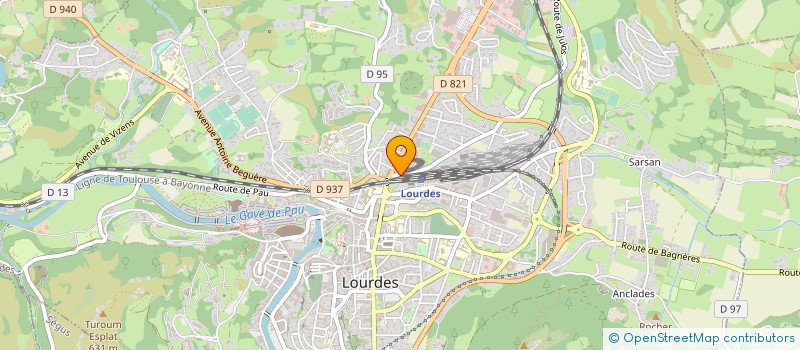 localisation de l'entreprise 385 383 922   LOURDES